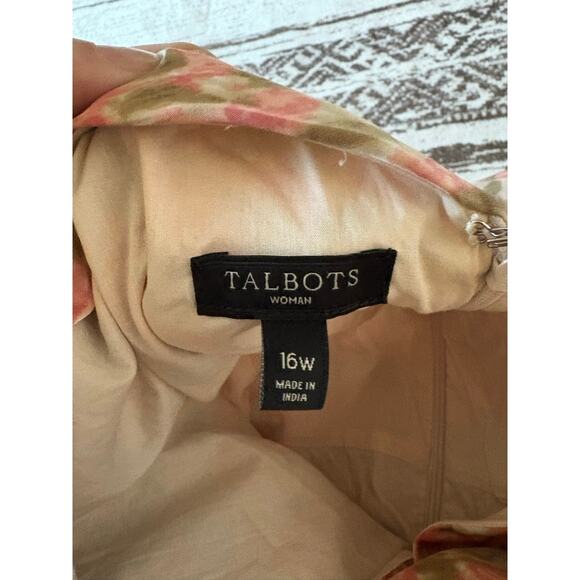 TALBOTS Dress Floral Spring Size 16 1X - Picture 4 of 6